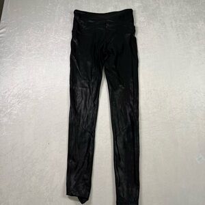 SPANX Black athletic Leggings with Red Tag